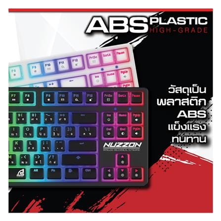 คีย์บอร์ดเกมมิ่ง SIGNO NUZZON KB-751BLK R สีดำ_5