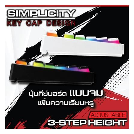 คีย์บอร์ดเกมมิ่ง SIGNO NUZZON KB-751W R สีขาว_8