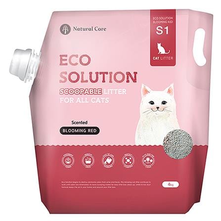 ทรายแมวภูเขาไฟ NATURAL CORE ECO SOLUTION BLOOMING RED 4 กก._0
