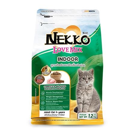 อาหารแมว NEKKO LOVEMIX CHICKEN FOR INDOOR ADULT 1.2 กก._0