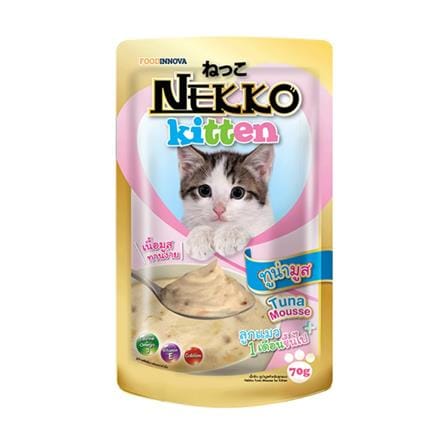 อาหารเปียกแมว NEKKO KITTEN TUNA MOUSSE 70 ก._0