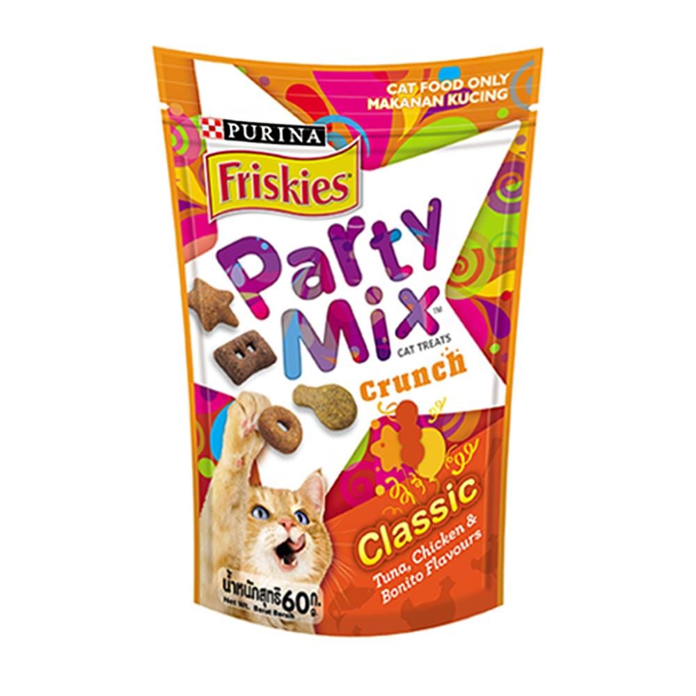 ขนมแมว FRISKIES PARTY MIX CLASSIC 60 ก.