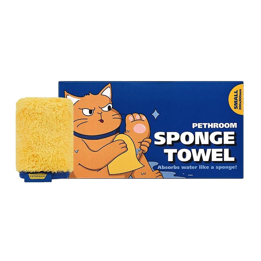 ผ้าขนหนูฟองน้ำ PETHROOM SPONGE TOWEL (S) 20x20 ซม.