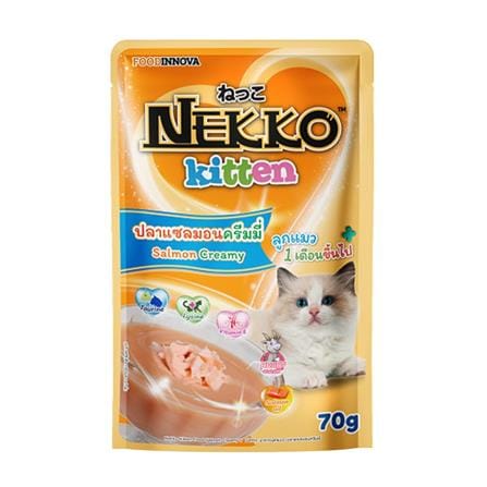 ขนมเปียกแมว NEKKO KITTEN SALMON CREAMY 70 ก.