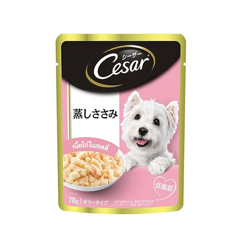 อาหารเปียกสุนัข CESAR CHICKEN MEAT IN JELLY 70 ก.