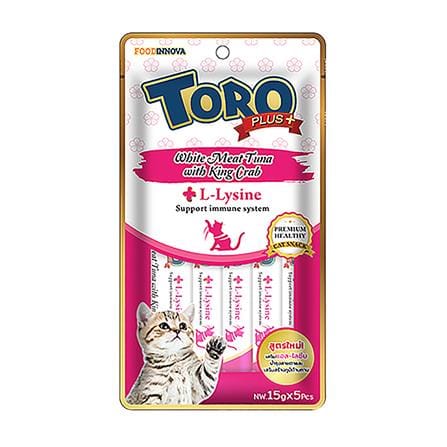 ขนมแมวเลีย TORO PLUS WHITE MEAT TUNA WITH KING CRA...