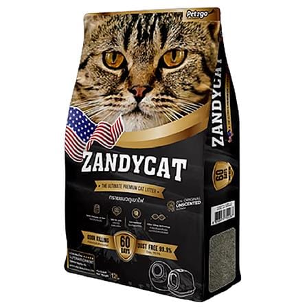 ทรายแมวภูเขาไฟ ZANDYCAT ORIGINAL UNSCENTED 12 ลิตร_0