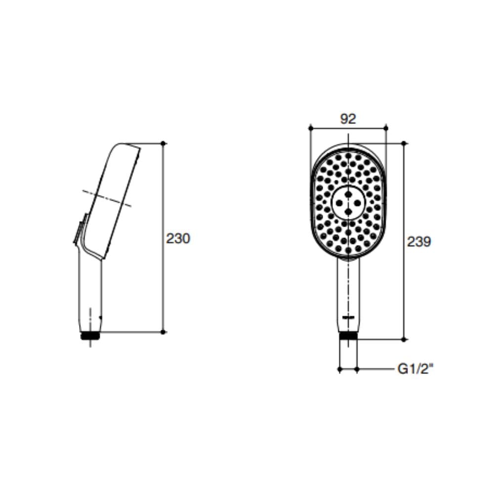 หัวฝักบัวสายอ่อน KOHLER K-26284T-CP