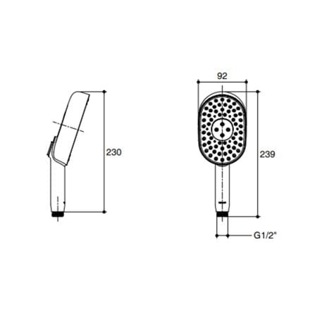 หัวฝักบัวสายอ่อน KOHLER K-26284T-CP_3
