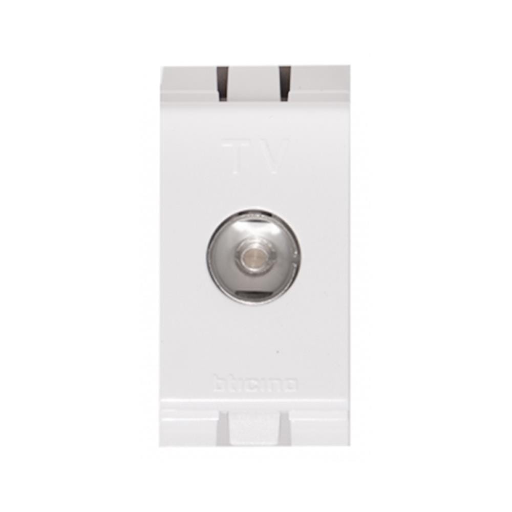 เต้ารับโทรทัศน์ BTICINO BAMBOO SAE2152DBM สีขาว