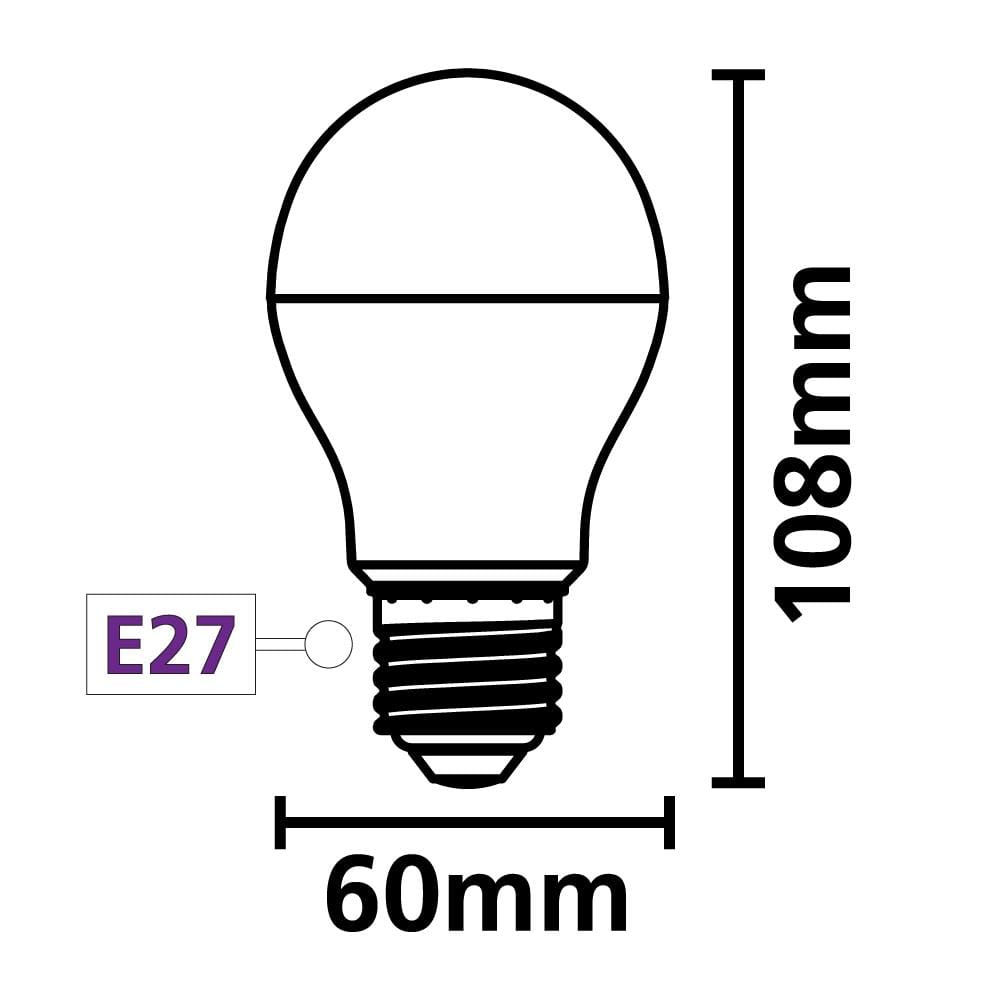 หลอด LED SYLVANIA BASIC PLUS 9 วัตต์ DAYLIGHT E27 แพ็ก 4 ชิ้น