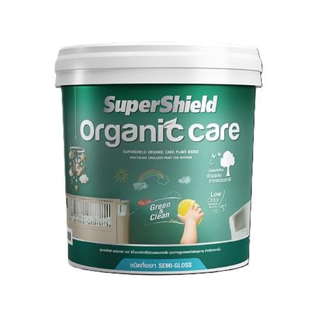 สีน้ำทาภายใน ชนิดกึ่งเงา TOA ORGANIC CARE BASE B สีขาว 9 ลิตร_0
