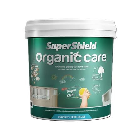 สีน้ำทาภายใน ชนิดกึ่งเงา TOA ORGANIC CARE BASE A สีขาว 9 ลิตร_0