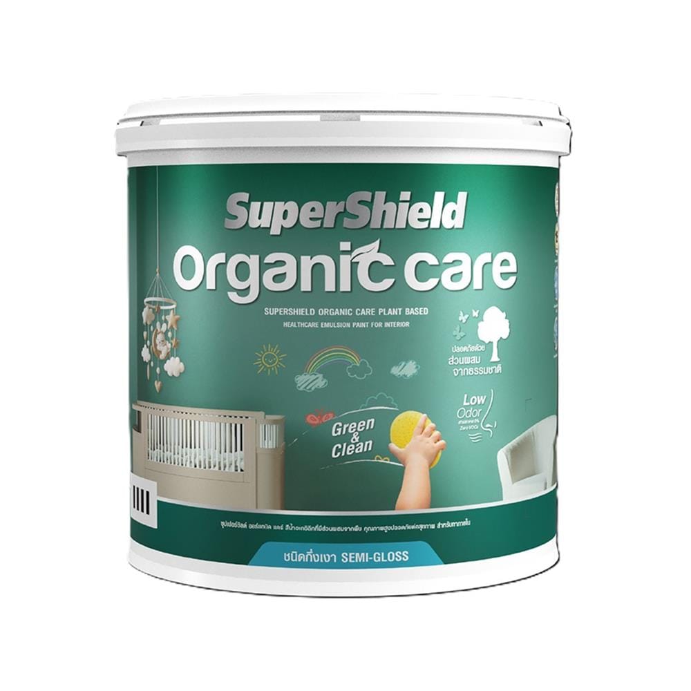 สีน้ำทาภายใน ชนิดกึ่งเงา TOA ORGANIC CARE BASE B สีขาว 3.5 ลิตร