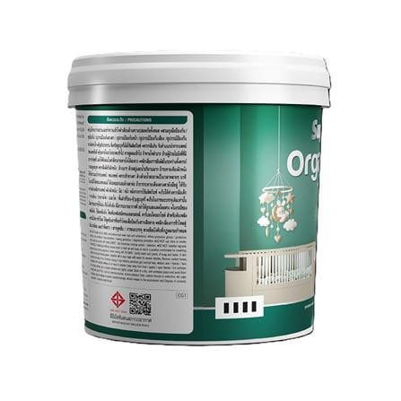 สีน้ำทาภายใน ชนิดกึ่งเงา TOA ORGANIC CARE BASE D สีขาว 9 ลิตร_2