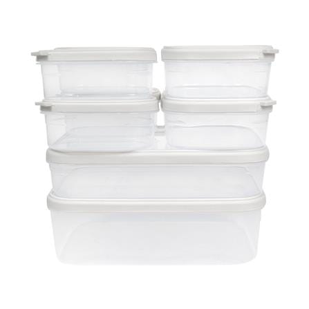 ชุดกล่องอาหาร 16 ชิ้น รวมฝา KECH 91439 สีครีม_0