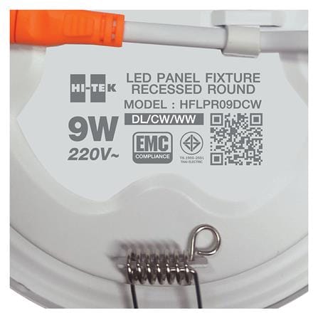 ดาวน์ไลท์ LED HI-TE HFLPR09DCW 5.5 นิ้ว 9 วัตต์ DAYLIGHT/COOL WHITE/WARM WHITE สีขาว_5