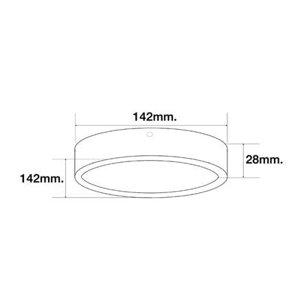 ดาวน์ไลท์ LED HI-TEK HFLEPS12WB 5.5 นิ้ว 12 วัตต์ WARM WHITE สีดำ_5