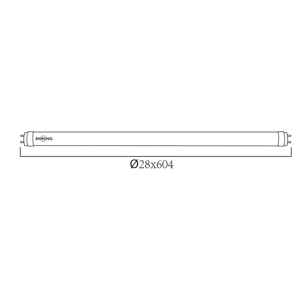 หลอด LED สั้น SHINING T8 TUBE SE 9 วัตต์ DAYLIGHT/COOL WHITE/WARM WHITE G13