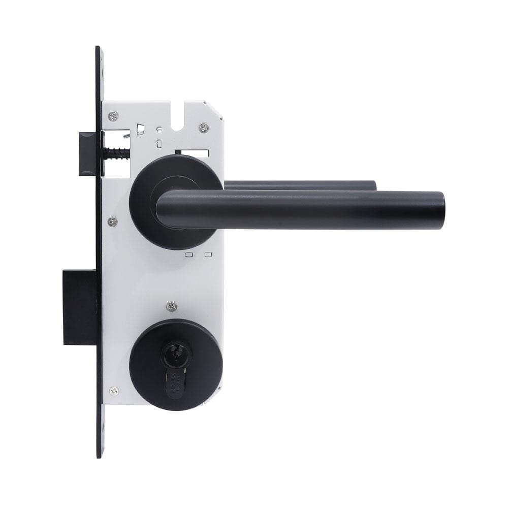 มือจับก้านโยกห้องทั่วไป MORTISE SOLEX 4585 105 สีดำ