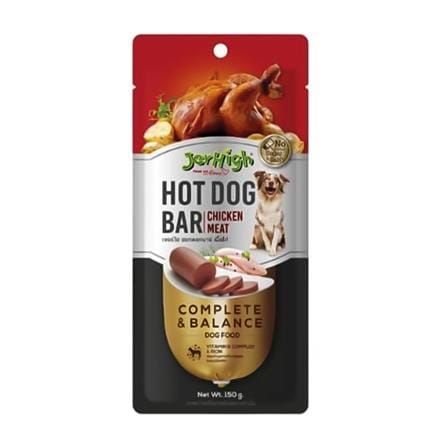 ขนมสุนัข JERHIGH HOTDOG BAR CHICKEN 150 ก.