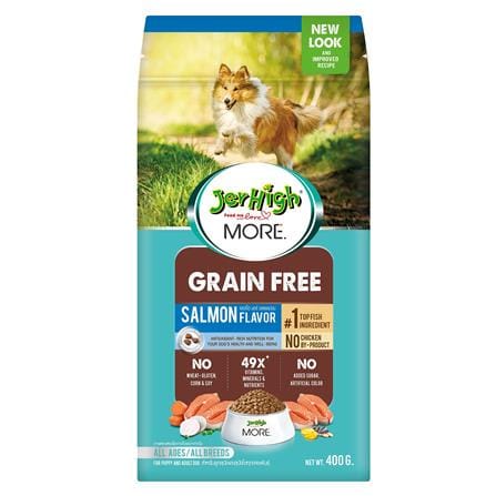 อาหารสุนัข JERHIGH MORE GRAIN FREE SALMON 400 ก._0