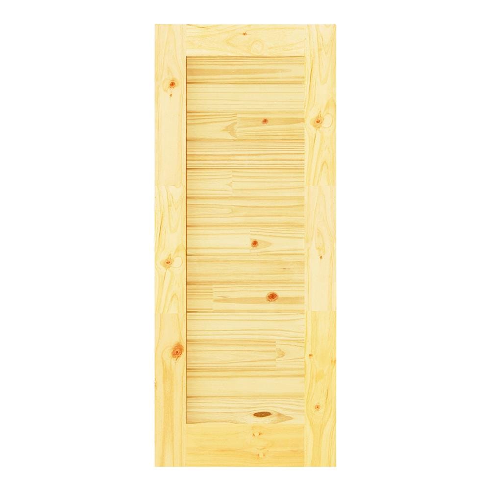 ประตูไม้สนนิวซีแลนด์ D2D ECO PINE-EZERO 29BJ 80X200 ซม. สีธรรมชาติ ไม่เจาะลูกบิด