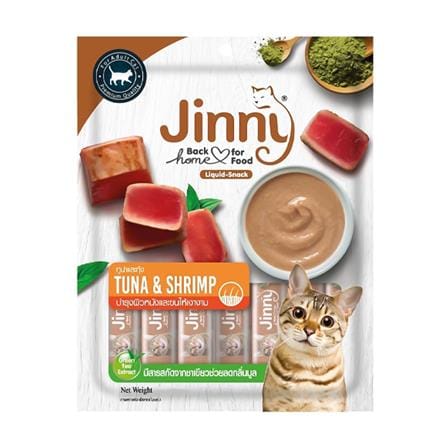 ขนมแมวเลีย JINNY LIQUID TUNA AND SHRIMP 280 ก._0