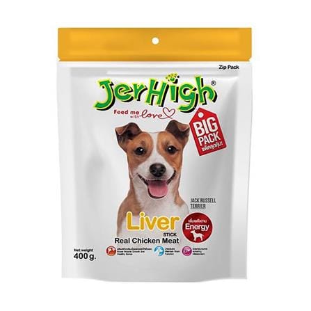 ขนมสุนัข JERHIGH LIVER STICK 400 กรัม