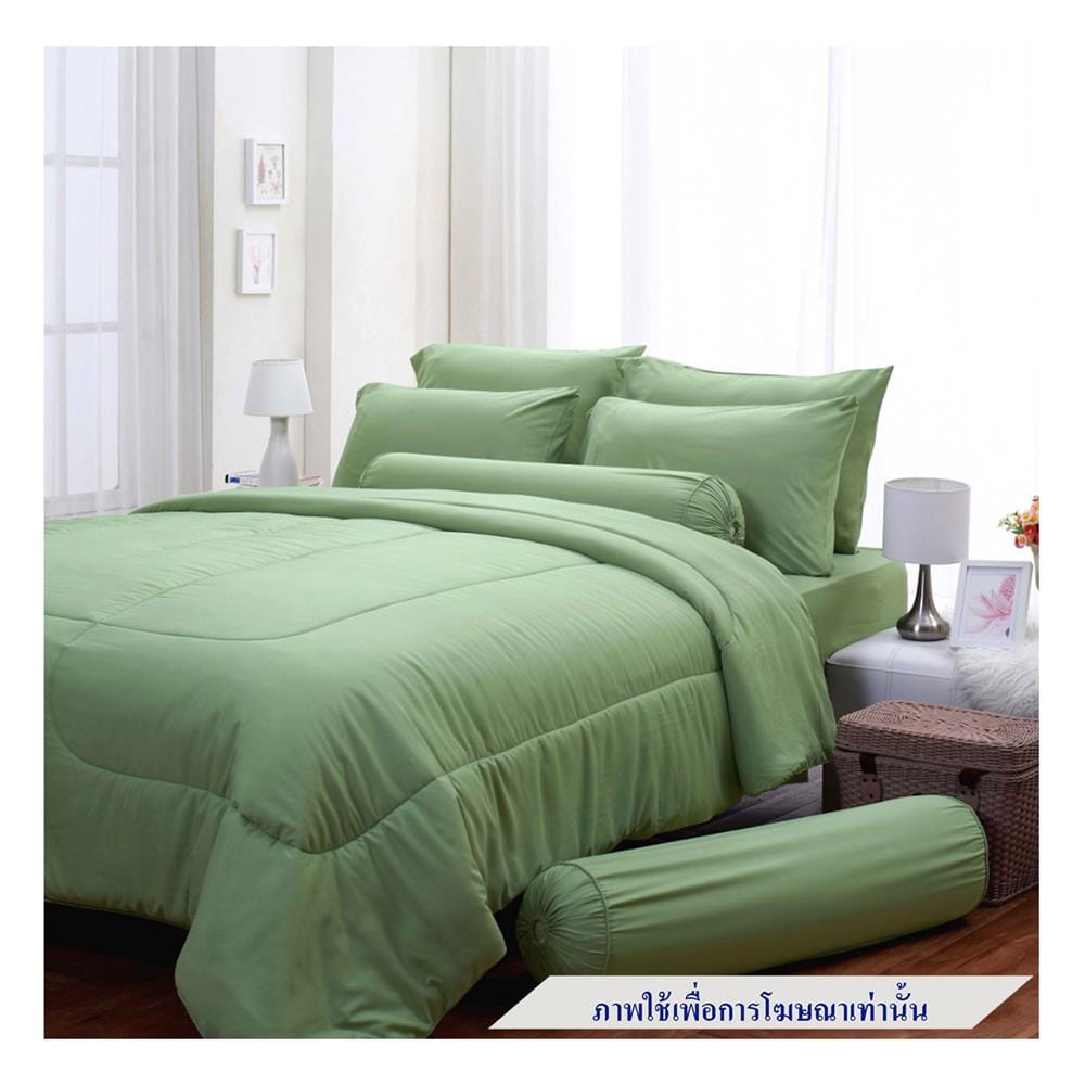 ชุดผ้าปูที่นอน 6 ฟุต 6 ชิ้น FOUNTAIN COLOR 70201-FT GREEN02