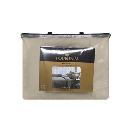ชุดผ้าปูที่นอน 6 ฟุต 6 ชิ้น FOUNTAIN COLOR 70201-FT BROWN02_3