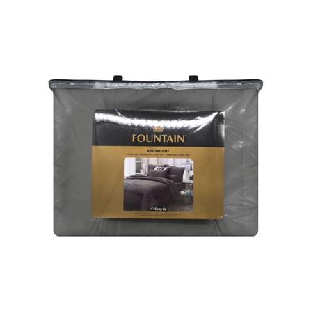 ชุดผ้าปูที่นอน 6 ฟุต 6 ชิ้น FOUNTAIN COLOR 70201-FT GRAY02_3