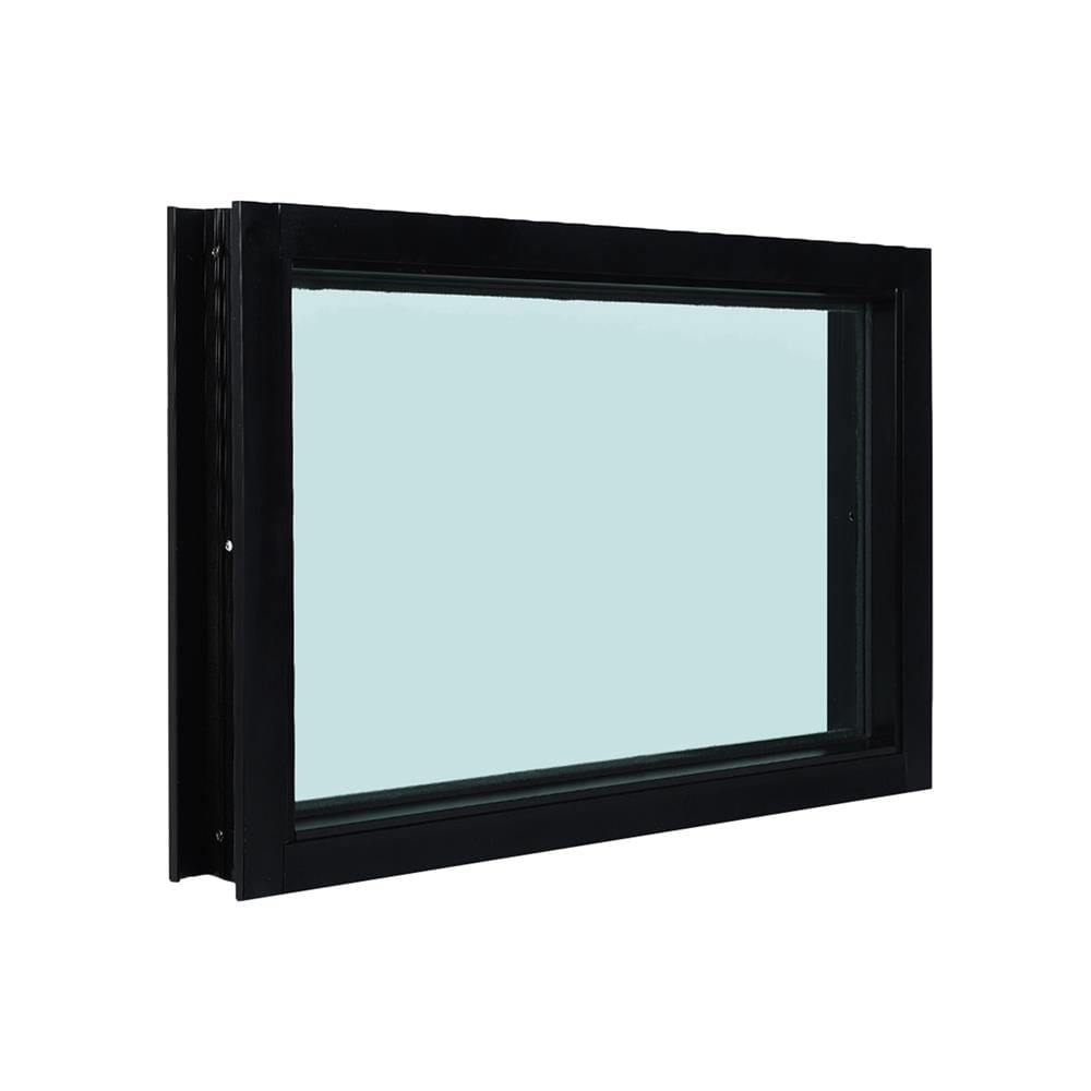 ช่องแสงหน้าต่างอะลูมิเนียม WINDOW ASIA F10 60x40 ซม. สีดำ