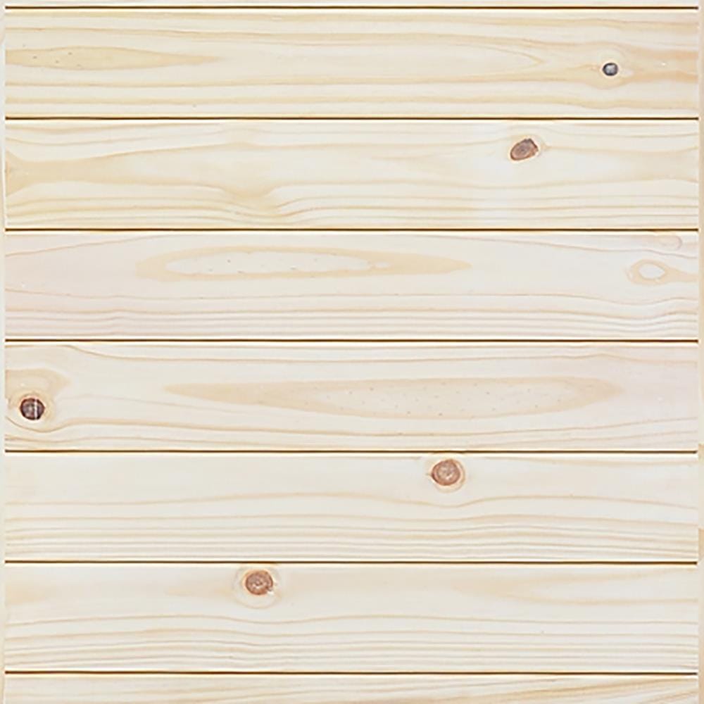 ประตูไม้สน D2D ECO-PINE 801 80X200 ซม. สีธรรมชาติ ไม่เจาะลูกบิด