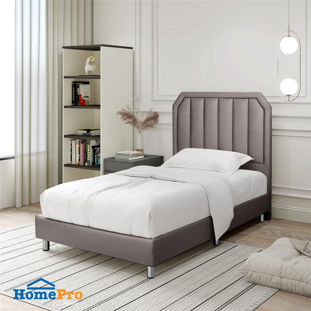 ฐานรองหัวเตียง 3.5 ฟุต HOME LIVING STYLE LUXE สี GREY