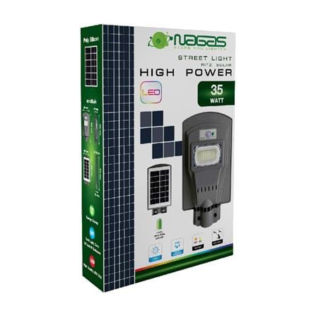 ไฟถนน SOLAR NAGAS SL 35 วัตต์ DAYLIGHT สีเทา_4