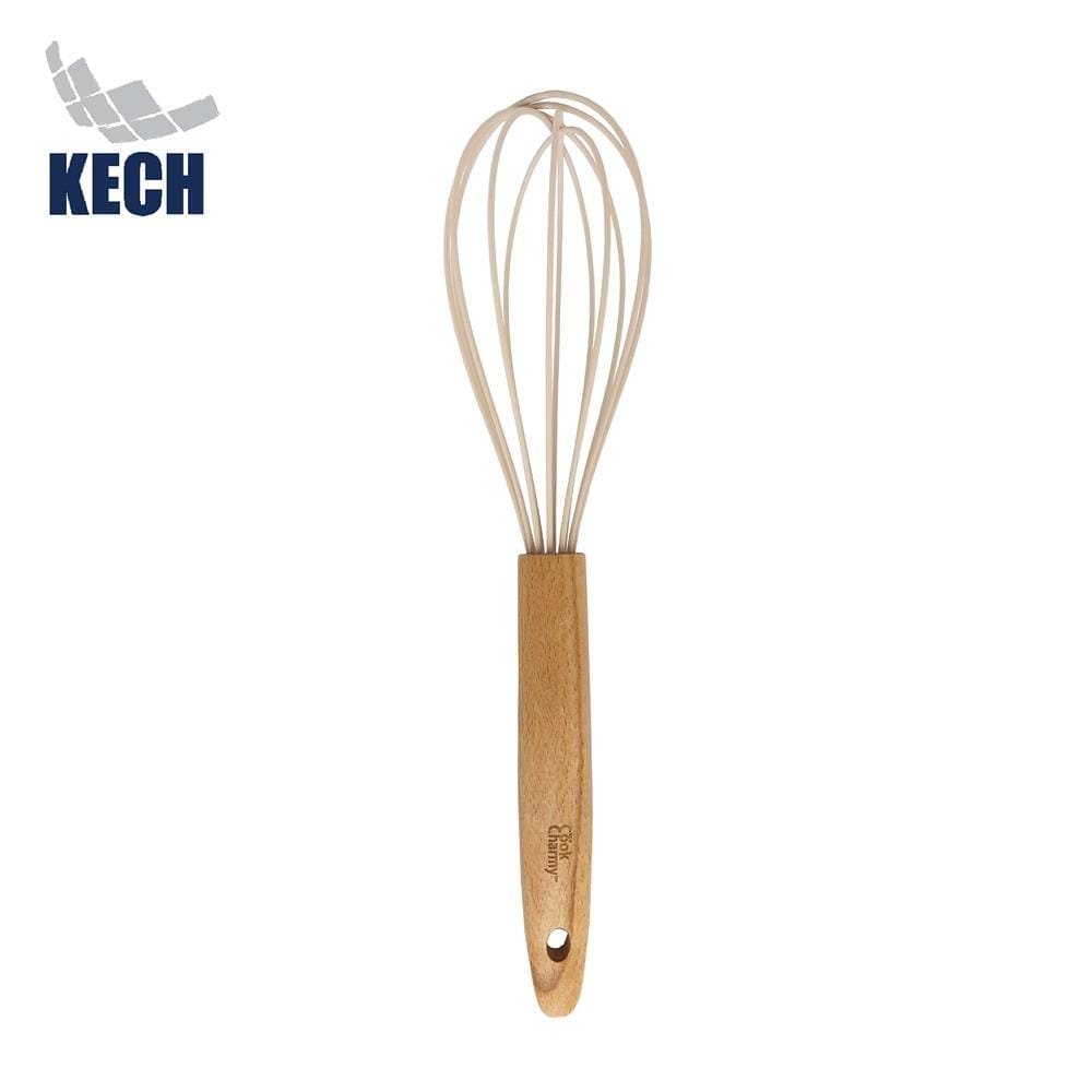 ที่ตีไข่ KECH COOK CHARMY สีครีม ด้ามไม้