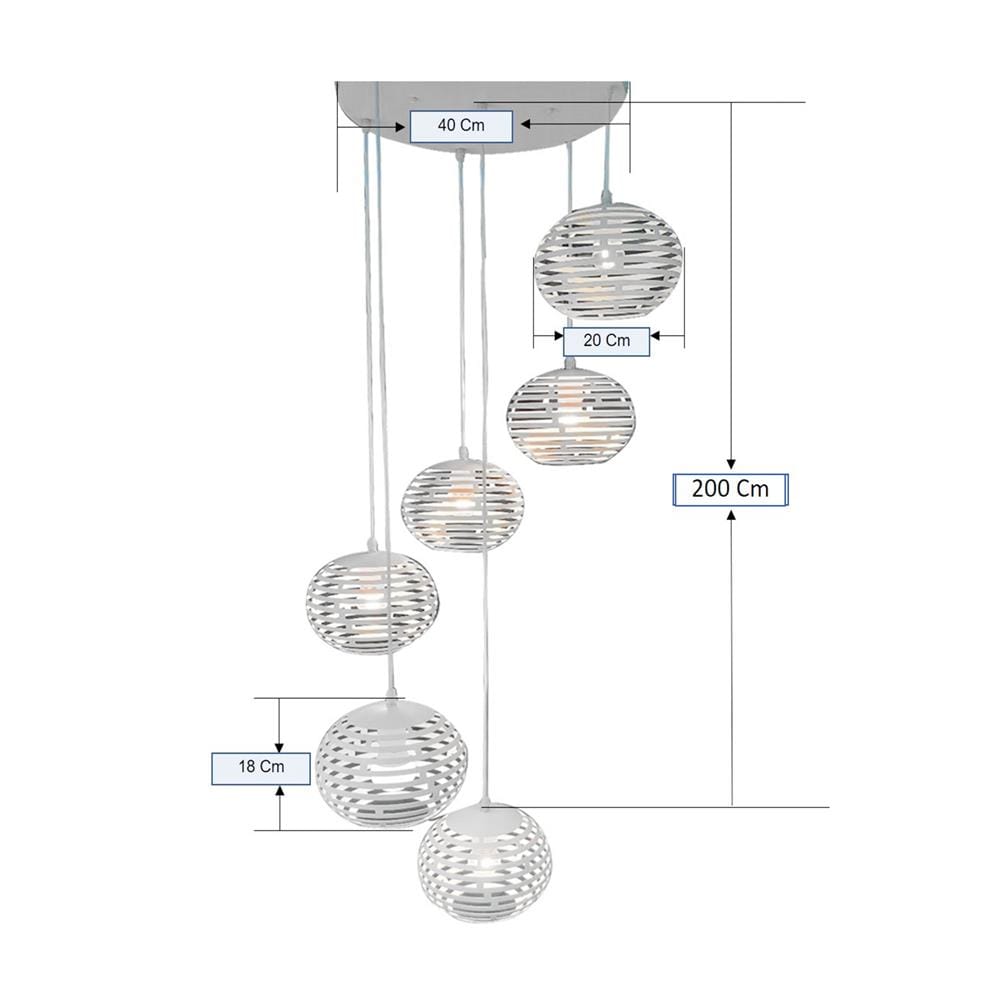 ไฟช่อ NEOLIGHT 7095-6 6 หัว สีขาว