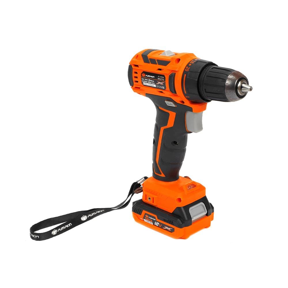 สว่านไร้สาย (พร้อมแบตเตอรี่) PUMPKIN XT-10DBL 50270 12 โวลต์