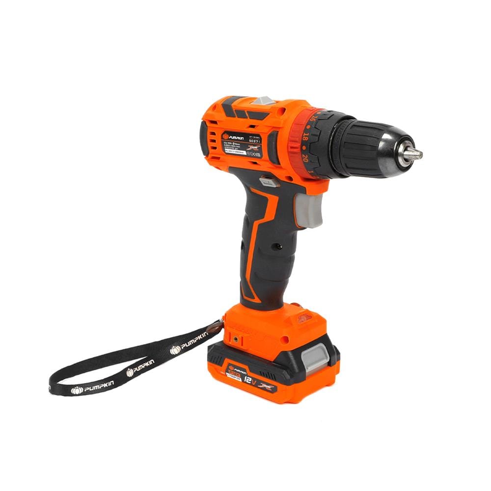 สว่านกระแทกไร้สาย (พร้อมแบตเตอรี่) PUMPKIN XTREME XT-10IDBL 50271 12 โวลต์