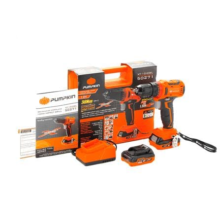 สว่านกระแทกไร้สาย (พร้อมแบตเตอรี่) PUMPKIN XTREME XT-10IDBL 50271 12 โวลต์_4