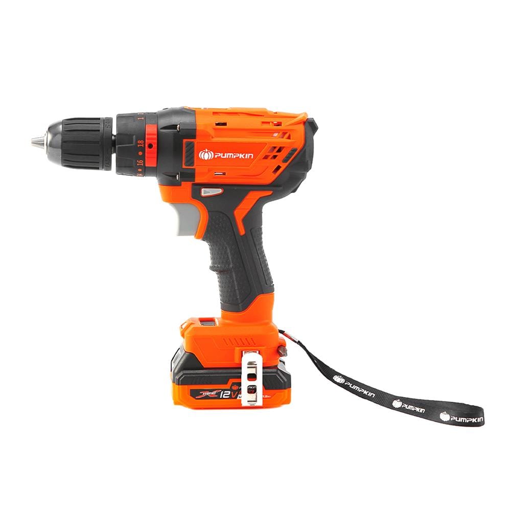 สว่านกระแทกไร้สาย (พร้อมแบตเตอรี่) PUMPKIN XT-10IDB 50273 12 โวลต์