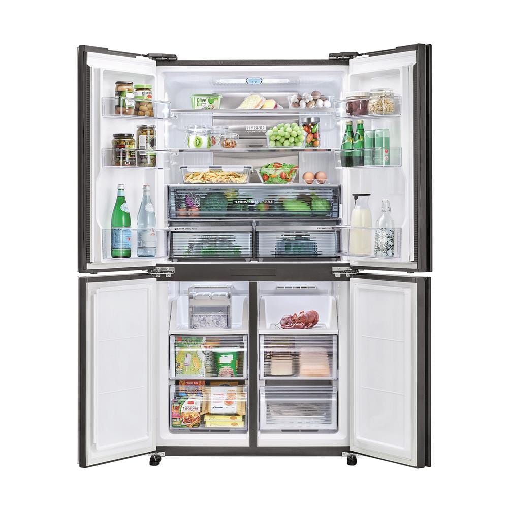 ตู้เย็น MULTI DOOR SHARP SJ-FX57GP-BK 20.2 คิว กระจกดำ อินเวอร์เตอร์