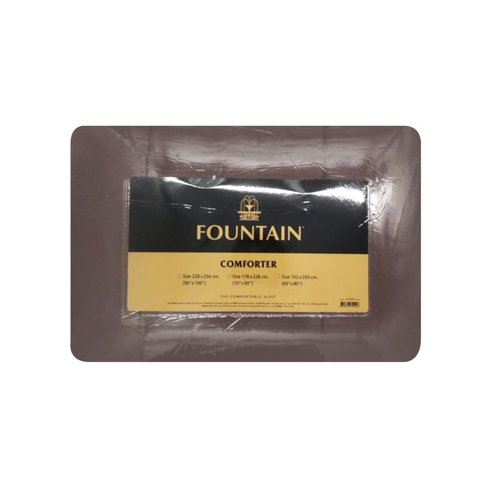 ผ้านวม FOUNTAIN 70202-FT 60X80 นิ้ว BROWN