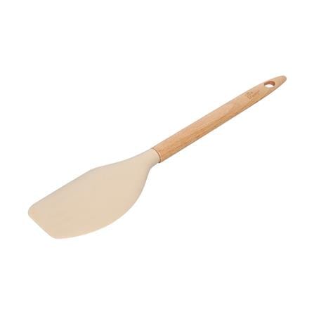 ไม้พายซิลิโคน KECH COOK CHARMY สีครีม ด้ามไม้_2