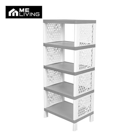 ชั้นวางของ 5 ชั้น ME LIVING FLOWER 55x38x132 ซม. สีเทา_0