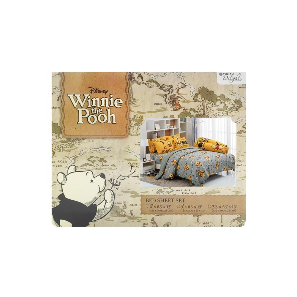 ชุดผ้าปูที่นอน 3.5 ฟุต 3 ชิ้น TULIP WINNIE THE POOH 60014-DLC089
