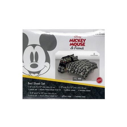ชุดผ้าปูที่นอน 6 ฟุต 5 ชิ้น FOUNTAIN MICKEY MOUSE FTC111_3