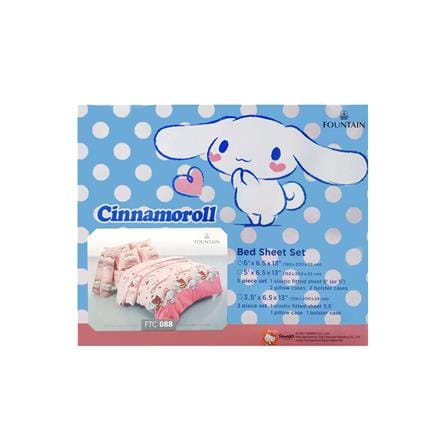 ชุดผ้าปูที่นอน 6 ฟุต 5 ชิ้น FOUNTAIN CINNAMOROLL FTC088_3