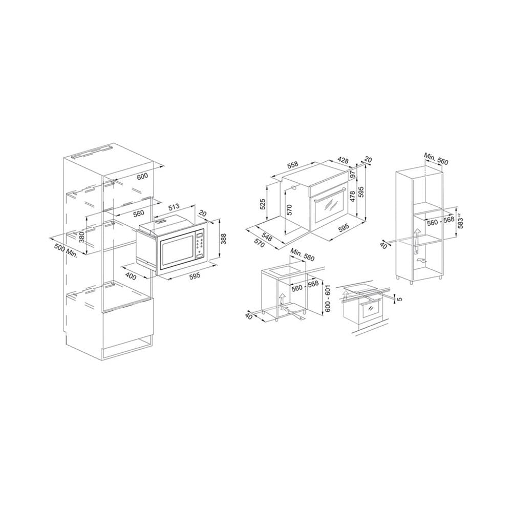 ไมโครเวฟ+เตาอบ FRANKE FSM25MWXS+FSM97PXS